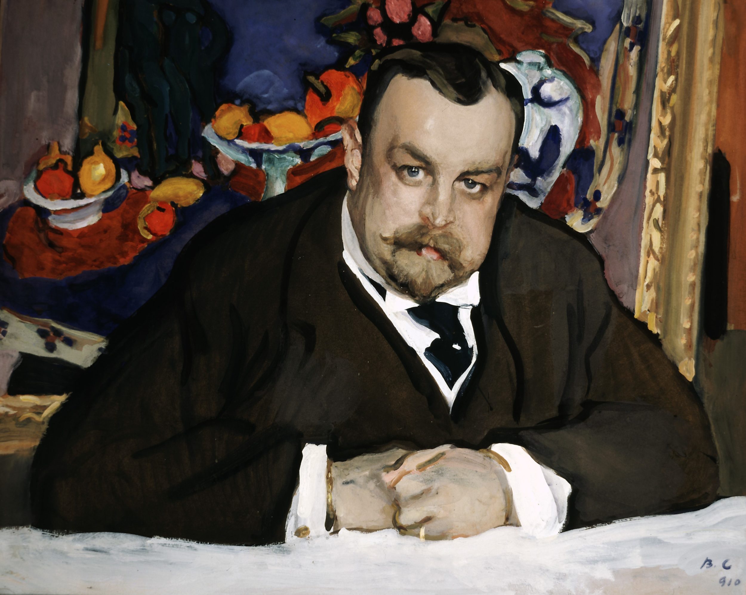 Valentin Serov, Portrait of the Collector of Modern Russian and French Paintings, Ivan Abramovich Morozov, Moscow, 1910