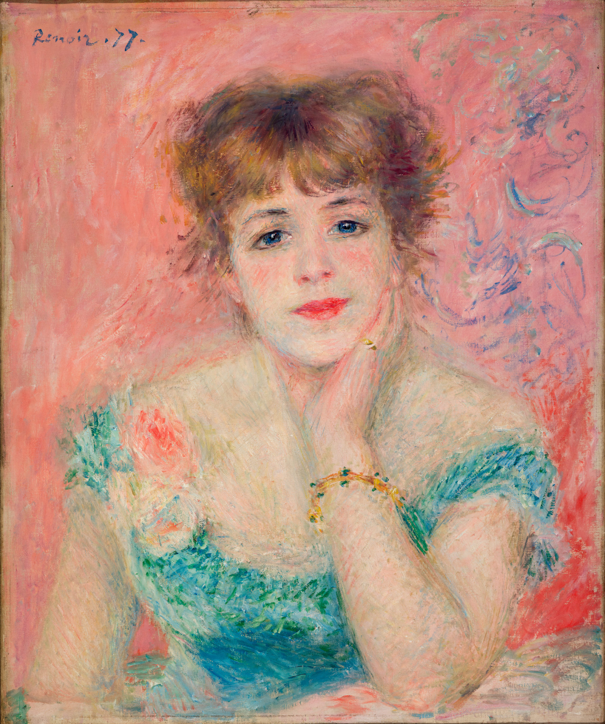 Auguste Renoir, Portrait of the Actress Jeanne Samary, Paris, 1877