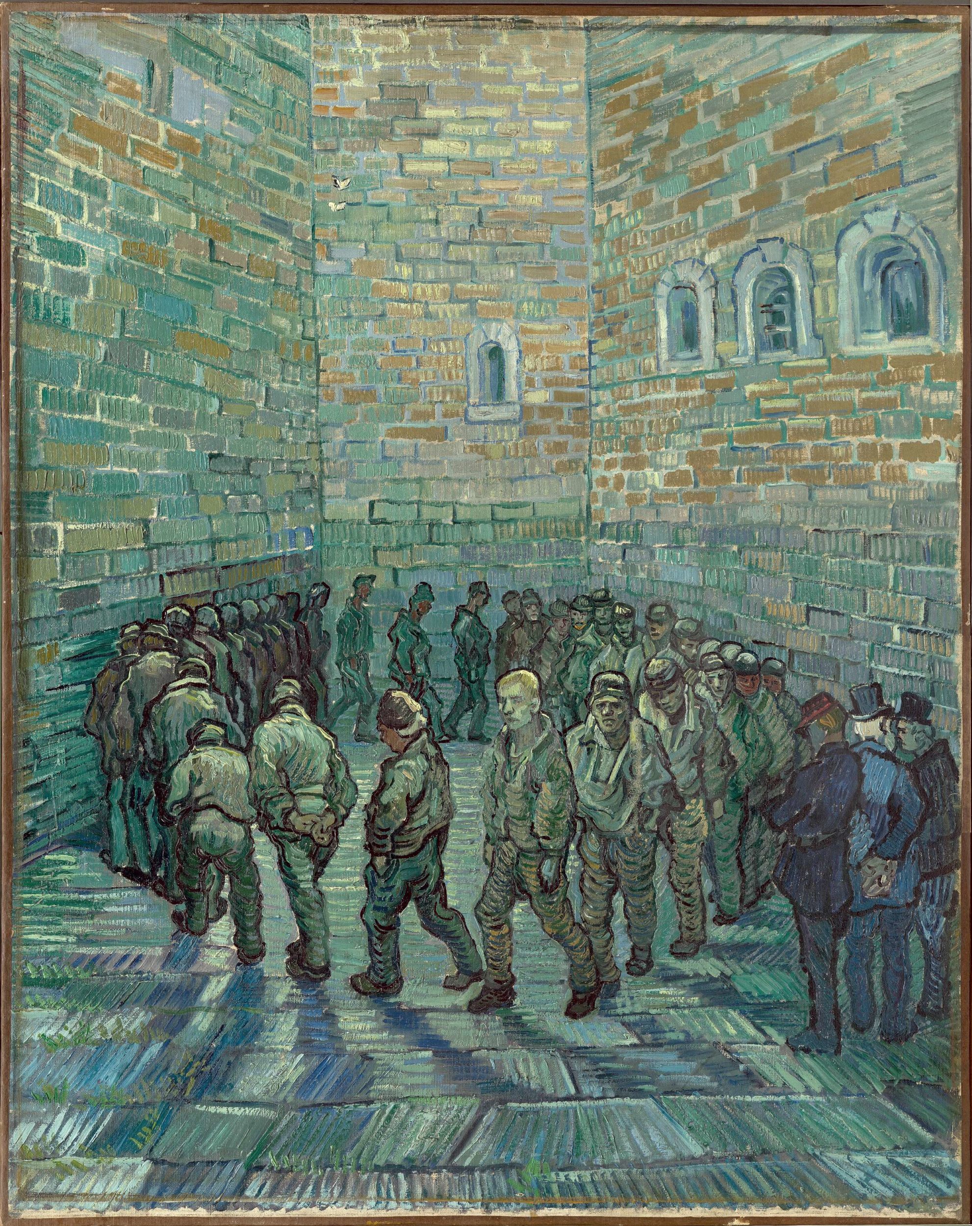 Vincent van Gogh, The Prison Courtyard, Saint-Rémy, 1890